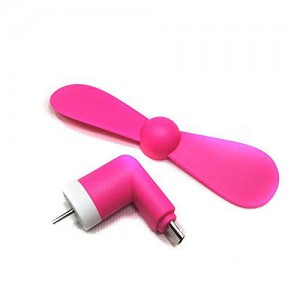 Micro USB Fan (works with most Smart Phones with Micro USB) - Pink