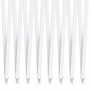 Altitude Snap Clip Single Sided Petersham Lanyard Sample - White