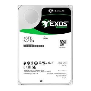 Seagate Exos X24 ST16000NM002H 16TB HDD 3.5'' 6GB/s SATA SED Model Fast Format 4Kn/512e RPM 7200 5 Year Limited Warranty