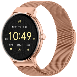 Volkano Ayla Collection Smartwatch with Extra Silicone Strap - Gold
