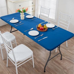 Rectangular Fitted Tablecloth with Elastic Edge | Multiple Colour Options