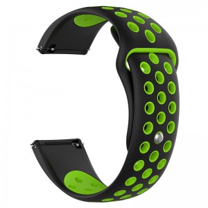 Fitbit Versa Silicone Watch Strap -Black and Green