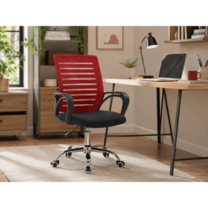Apex Office Chair - Red/ Black - Fine Living