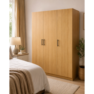UrbanFit 3 Door Wardrobe - Wood - Fine Living