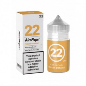 Airscream Airspops 30ml Freebase - Freezy Orange 4.0%