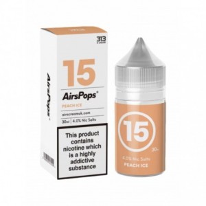 Airscream Airspops 30ml Freebase - Peach Ice 1.9%