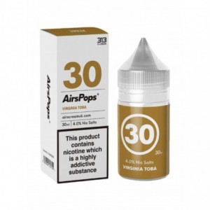 Airscream Airspops 30ml Freebase - Virginia Toba 4.0%