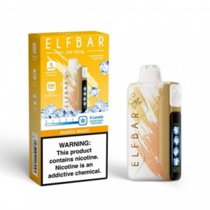 Elfbar Ice King 25000 Puff Disposable Vape () – Adjustable Ice Level - Mango Magic 5%