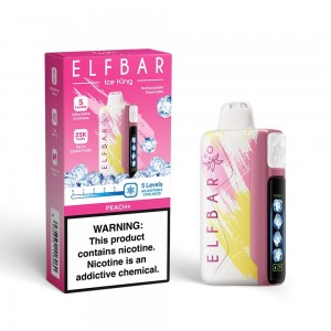 Elfbar Ice King 25000 Puff Disposable Vape () – Adjustable Ice Level - Peach + 5%