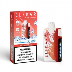 Elfbar Ice King 25000 Puff Disposable Vape () – Adjustable Ice Level - Watermelon Ice 5%