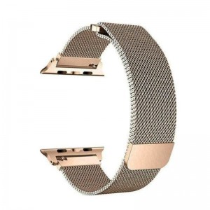 Apple Stainless Steel Magnetic Milanese Loop Watch Strap 38mm-White Gold
