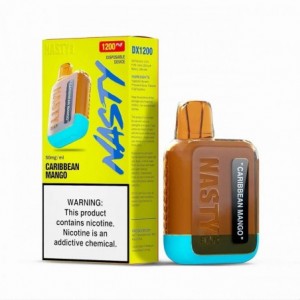 Nasty DX1.2K – 1-200 Disposable Vape - Caribbean Mango 50mg
