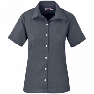 Ladies Short Sleeve Aspen Shirt - Grey