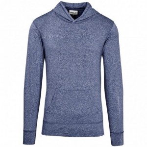 Mens Fitness Lightweight Hooded Sweater - Navy