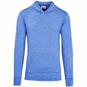 Men's Fitness Lightweight Hooded Sweater - Royal Blue