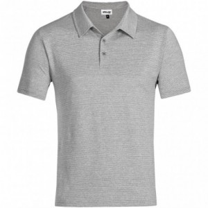 Men's Echo Space Dyed Pinstripe Golf Shirt - Grey