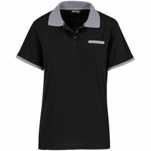 Ladies Caliber Golf Shirt - Black Grey (180g/m2)