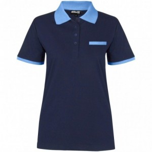 Ladies Caliber Polycotton Golf Shirt - Navy