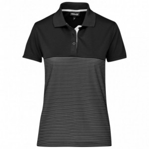 Ladies Maestro 100% Polyester Golf Shirt - Black
