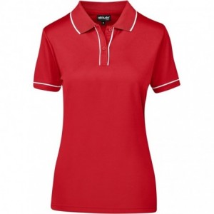 Ladies Osaka Techno-Dri Golf Shirt - Red