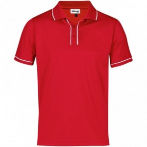 Mens Osaka 145g Techno-Dri Golf Shirt - Red