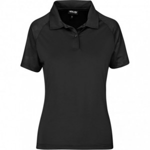 Ladies Santorini Stretch Golf Shirt - Black