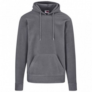 Mens Dawson Polar Fleece Hooded Sweater - Charcoal