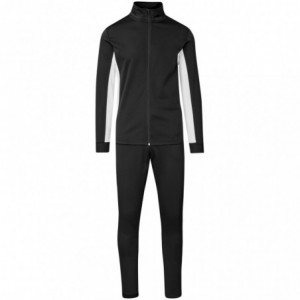 Unisex Championship Tracksuit - 100% Polyester Sport Knit - Black