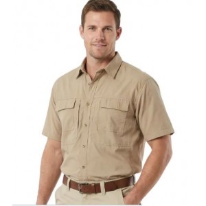 Vulcan Tamboti Vented Ss Bush Shirt Khaki 3XL