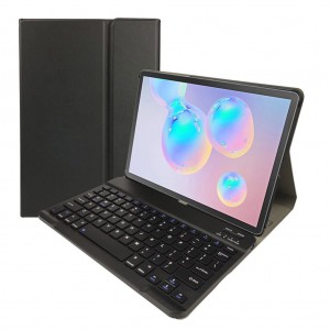 TUFF-LUV Bluetooth Keyboard Case / Stand (Pen Holder) for Samsung Galaxy Tab S6 10.5 T860/T865 Black