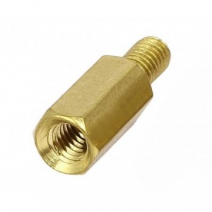 Unplated Brass M3x10mm Male to Female Spacer (V6257C-UP)
