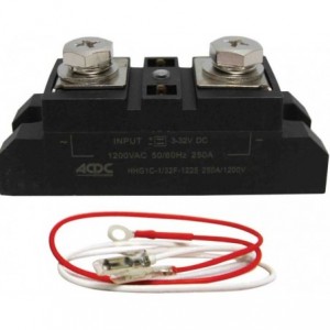 250A 1-Phase Solid State Relay 3-32VDC Input 60-1200VAC Output