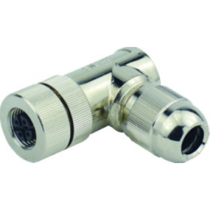 M12 4-Pole Female Screw Connection R/A Shielded PG7 IP67