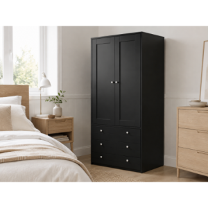 Loften 2 Door and 3 Drawer Wardrobe in Finery Finish