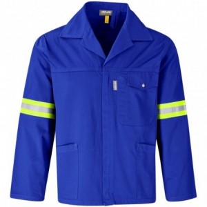 Site Premium Polycotton Reflective Jacket - Royal Blue