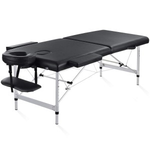 Portable 2-Fold Massage &amp; Spa Table - Height Adjustable (50-72cm)- 180x60cm