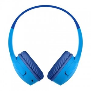 Belkin - Soundform Mini Kids Wireless Headphones - Blue - with Case
