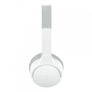 Belkin - Soundform Mini Kids Wireless Headphones - White - with Case