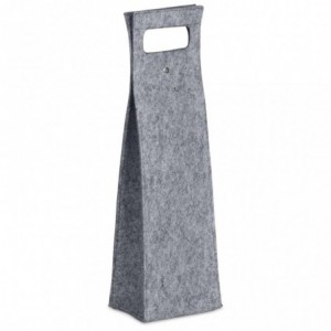 Hoppla Velto RPET Felt Single Wine Bottle Carrier