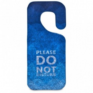 Hoppla Hangit Pre-Printed RPET Felt Door Hanger Sample - Light Grey