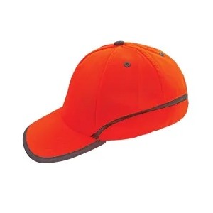 Pioneer Orange Hi-Vis Baseball Cap With Reflective Tape