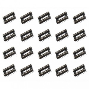 14-Pin Round Pin IC Socket 0.3-Inch Narrow DIP (34 Pack Tube) - ISM14