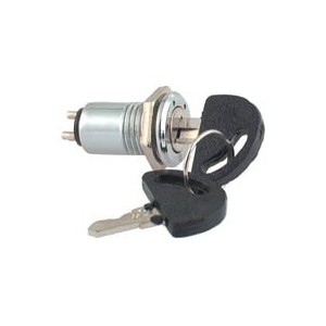 Mini Flat 3-Terminal SPDT OFF-ON-ON Keylock Switch B0961