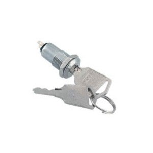 M12x1.0 Flat Key Lock Switch ON-OFF SPST - B0841-134