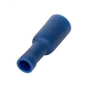 2.5mm Blue Insulated Female Bullet Lug - Pack of 20