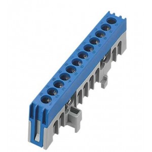 12 Way Green and Yellow Din Mount Terminal Bar Insulated 6X9 16M