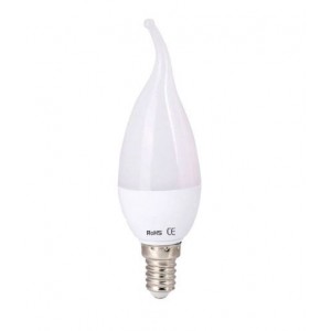 230VAC 5W E14 Dimmable Warm White LED Flame Candle Lamp