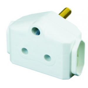 16A SA and 2x Euro Socket Adaptor