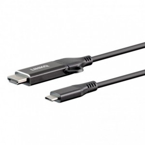 LinkQnet 1.8m USB Type-C to 4K @60Hz HDMI Cable with Adapter
