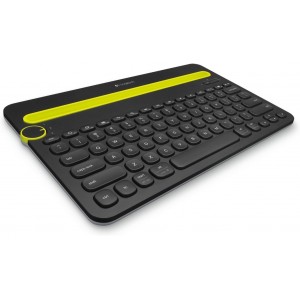 Logitech K480 Wireless Multi-Device Keyboard - Bluetooth- Compact- Black